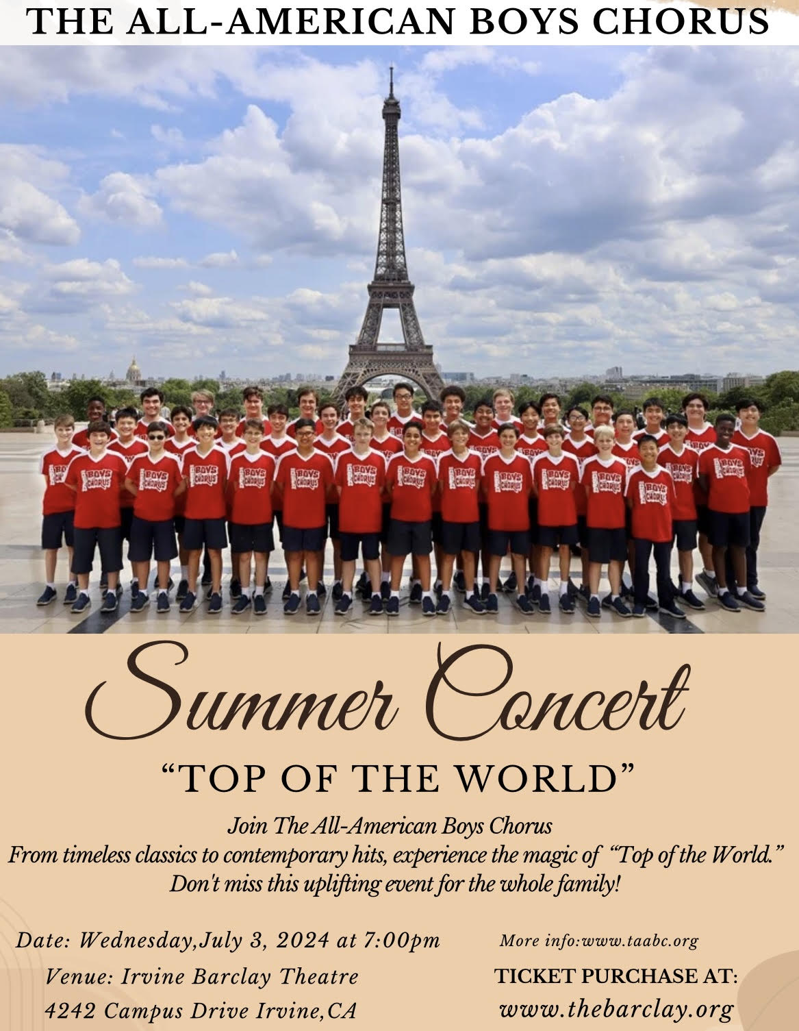 The All American Boys Chorus Summer 2024 Concert